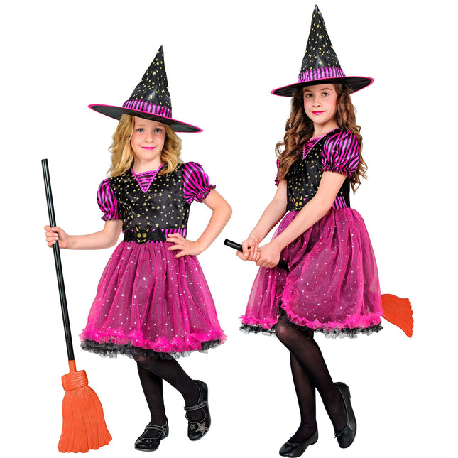 Kostium na Halloween dla dziecka Czarownica 2-częściowy