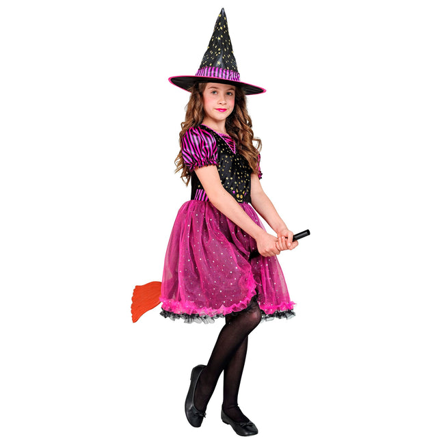 Kostium na Halloween dla dziecka Czarownica 2-częściowy