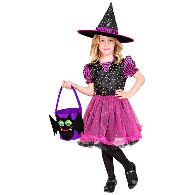 Kostium na Halloween dla dziecka Czarownica 2-częściowy