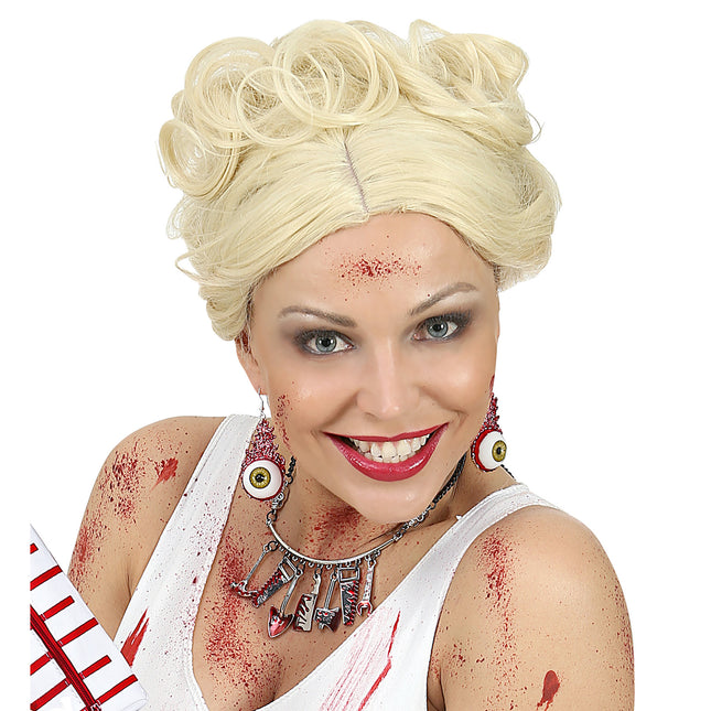 Kolczyki na Halloween Gałka oczna