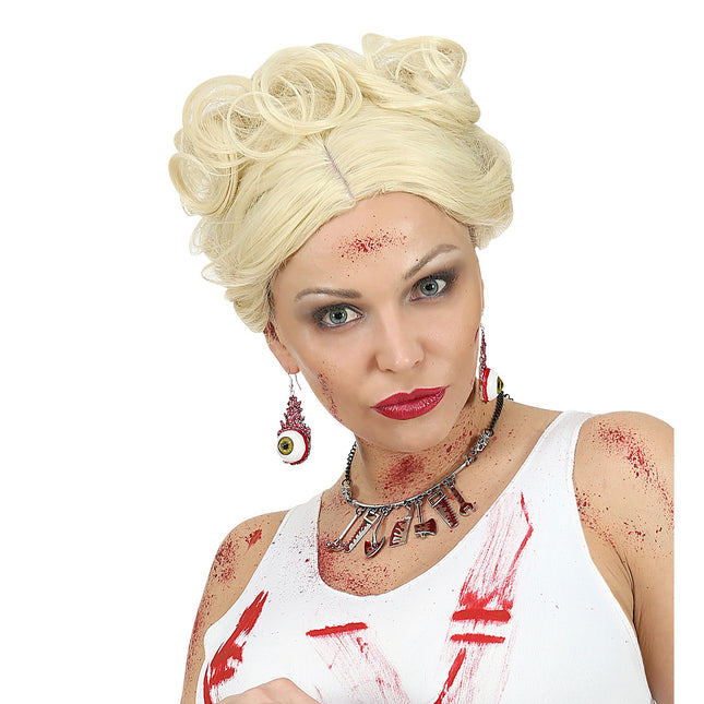 Kolczyki na Halloween Gałka oczna