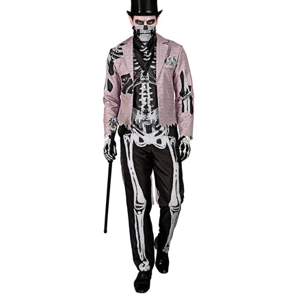 Kostium na Halloween Męski Pan Młody Szkielet