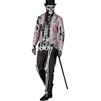 Kostium na Halloween Męski Pan Młody Szkielet