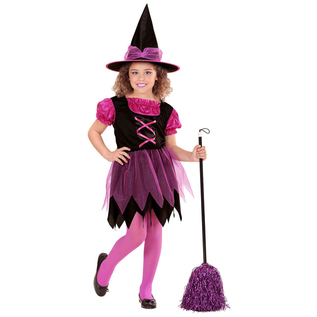Kostium na Halloween Różowa Dziewczyna Czarownica