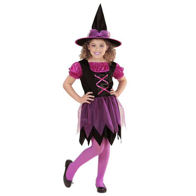 Kostium na Halloween Różowa Dziewczyna Czarownica
