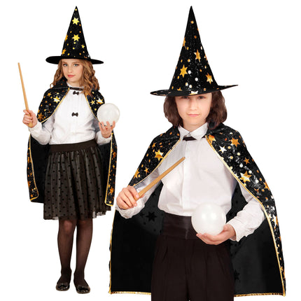 Pelerynka na Halloween dla dziecka z rózgami