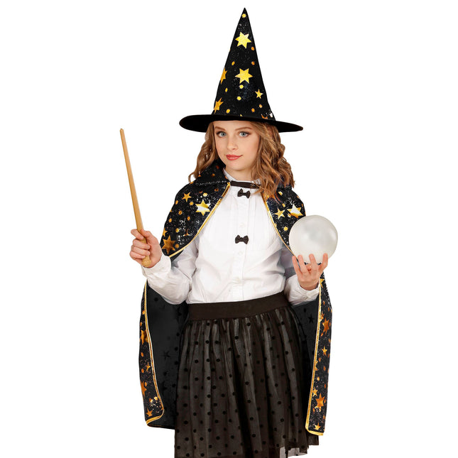 Pelerynka na Halloween dla dziecka z rózgami