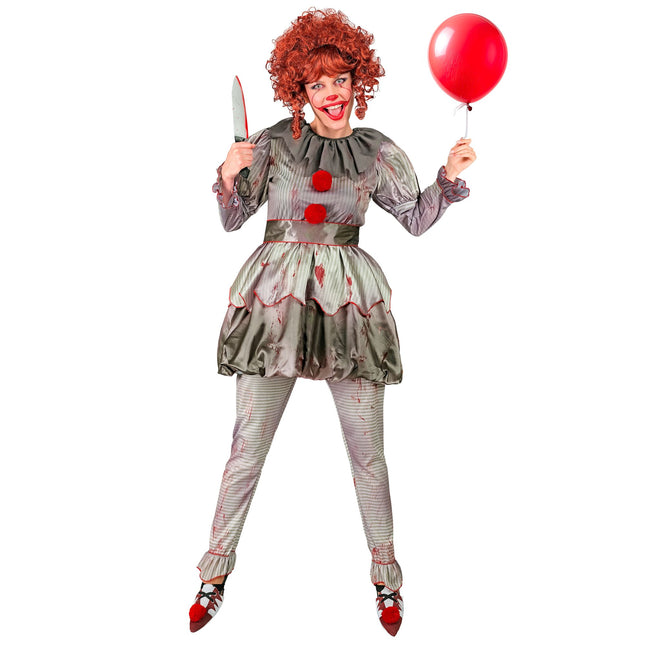 Kostium na Halloween Damska lalka klaun