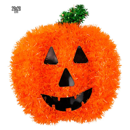 Dekoracja ścienna na Halloween Dynia 28 cm