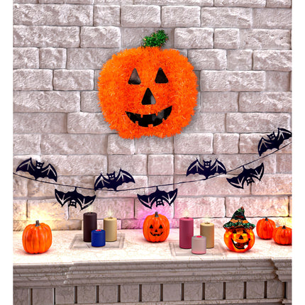 Dekoracja ścienna na Halloween Dynia 28 cm