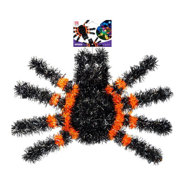 Dekoracja ścienna na Halloween Pająk 34 cm