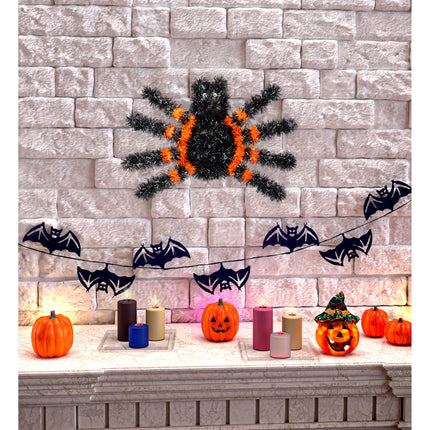 Dekoracja ścienna na Halloween Pająk 34 cm