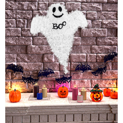 Halloweenowa dekoracja ścienna Duch 37 cm