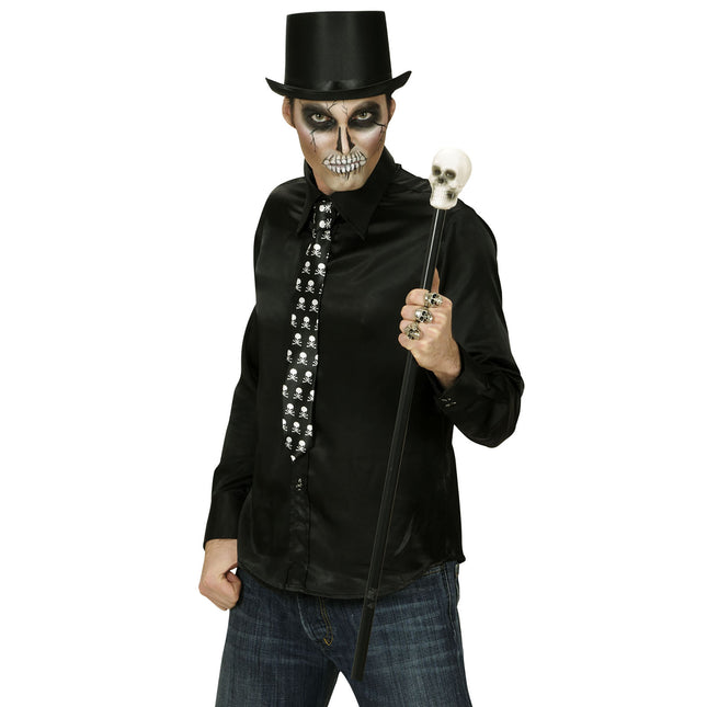 Halloweenowa czaszka personelu