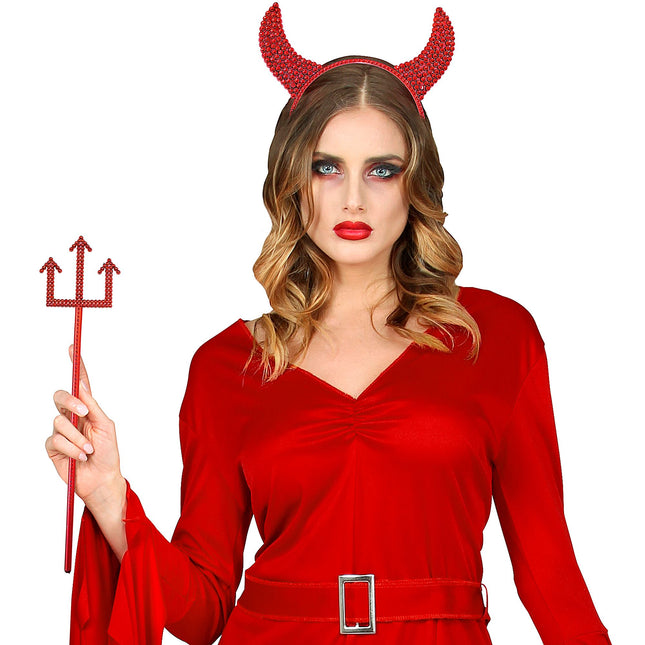 Zestaw akcesoriów na Halloween Czerwony 2 szt