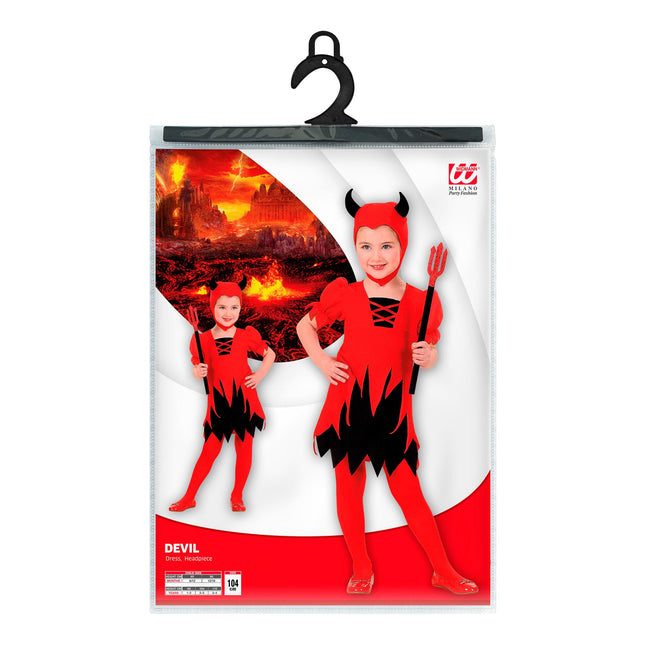 Kostium na Halloween dla dziecka Diabełki 2-częściowy