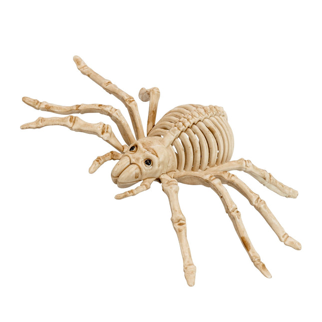 Halloweenowy sztuczny szkielet pająka 24 cm