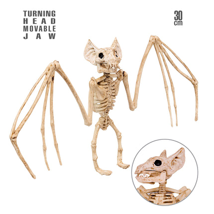 Halloweenowy szkielet nietoperza 30 cm