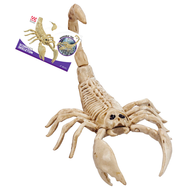 Halloweenowy szkielet skorpiona 30 cm