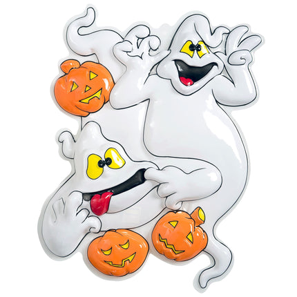 Halloweenowa dekoracja ścienna Duch 51 cm