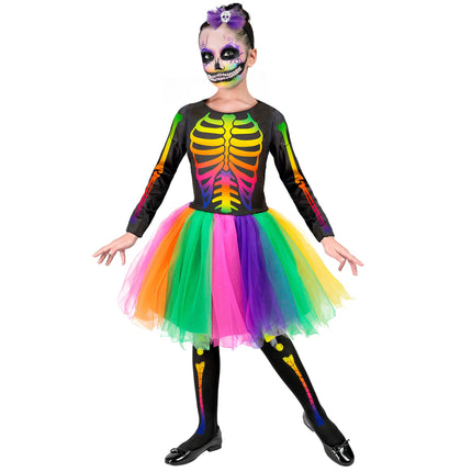 Strój na Halloween Kolorowy Szkielet