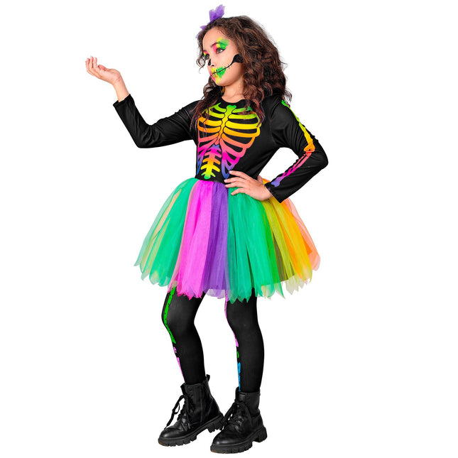 Strój na Halloween Kolorowy Szkielet