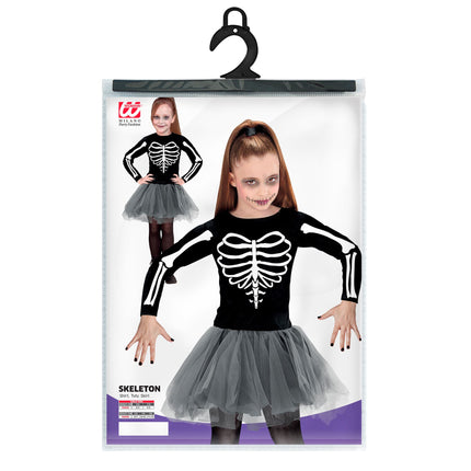Sukienka na Halloween Dziewczynka Balerina Szkielet