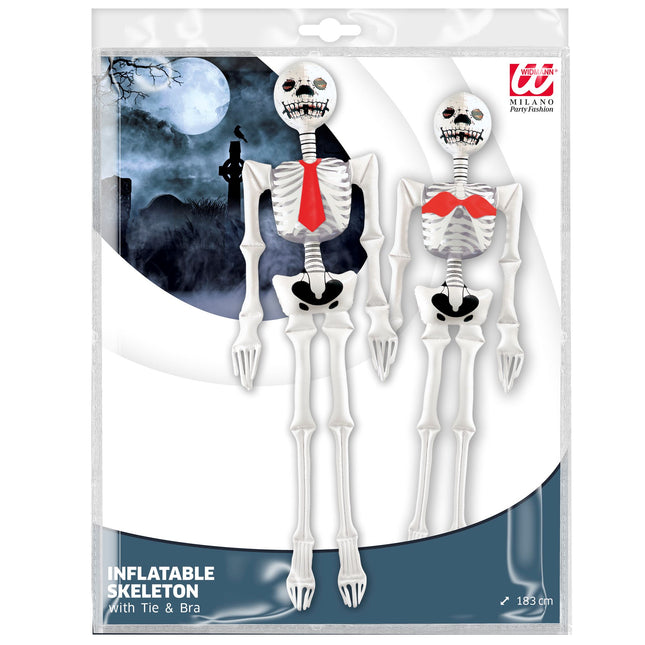 Nadmuchiwany szkielet na Halloween 1,83 m