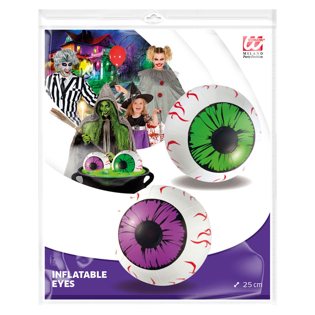 Nadmuchiwane sztuczne oczy na Halloween 2 szt