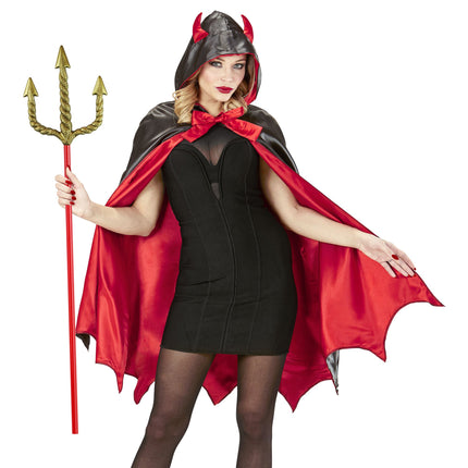 Trójząb Halloween czerwony złoty