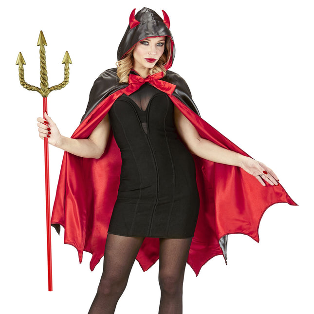 Trójząb Halloween czerwony złoty