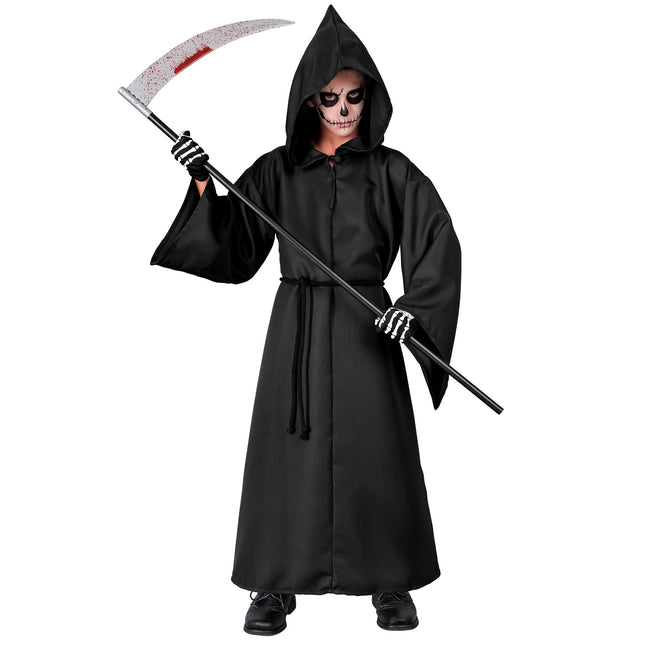 Kostium na Halloween Czarne dziecko Żniwiarz