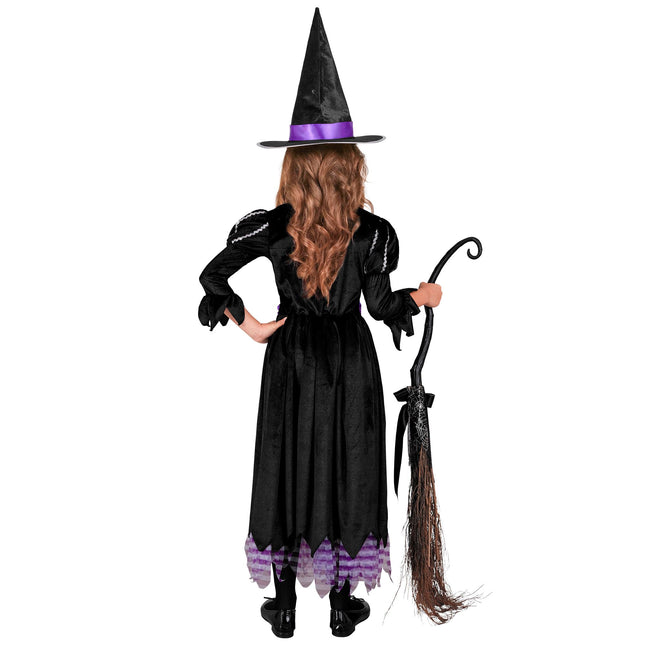 Sukienka na Halloween fioletowa dziewczyna czarownica