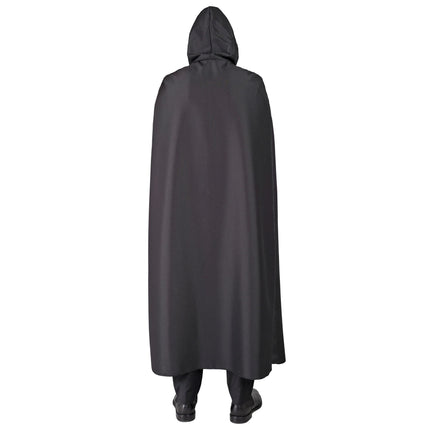 Peleryna na Halloween Biały Czarny Szkielet 1,5m