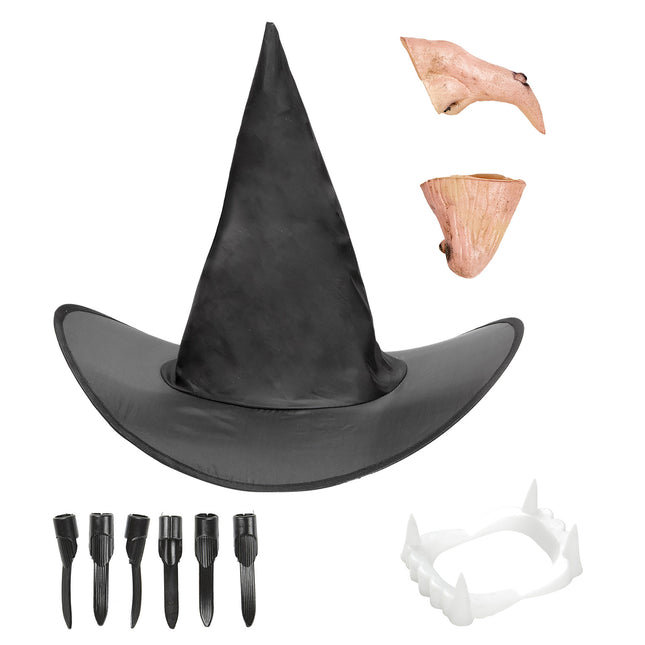 Zestaw akcesoriów na Halloween Czarownica