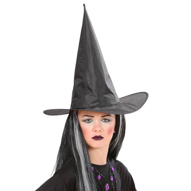 Kapelusz na Halloween Czarna Czarownica