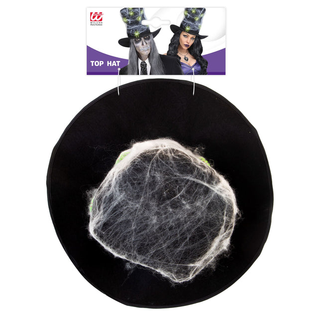 Halloweenowy kapelusz pajęcza sieć