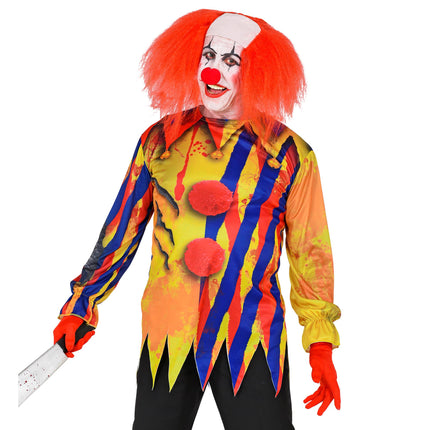 Męska koszula klauna na Halloween