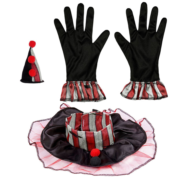 Zestaw akcesoriów na Halloween Klaun