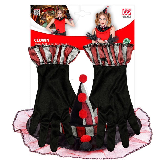 Zestaw akcesoriów na Halloween Klaun