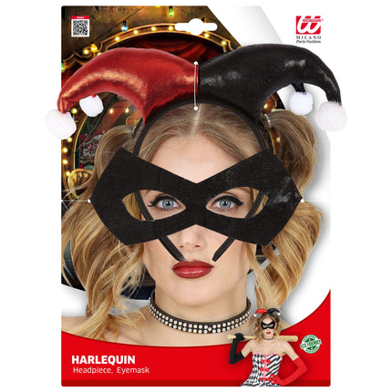 Zestaw akcesoriów na Halloween Harlequin