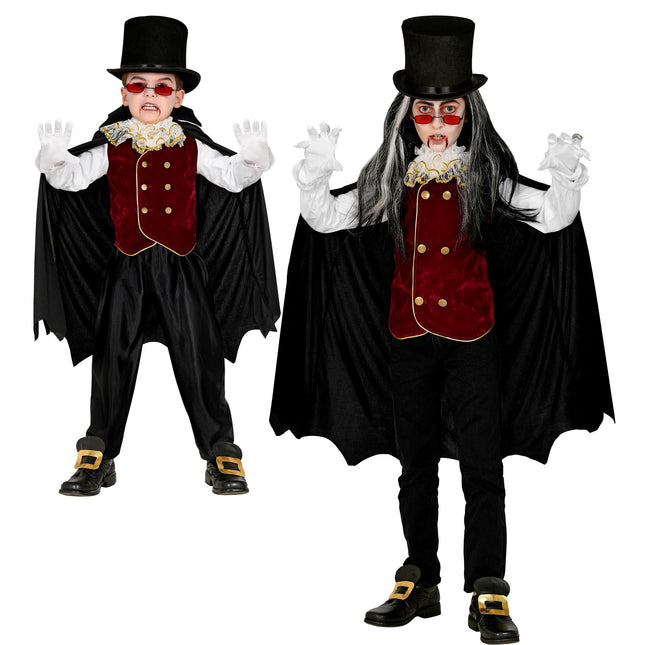 Kostium na Halloween dla dziecka Wampir 4-częściowy