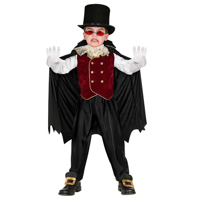 Kostium na Halloween dla dziecka Wampir 4-częściowy
