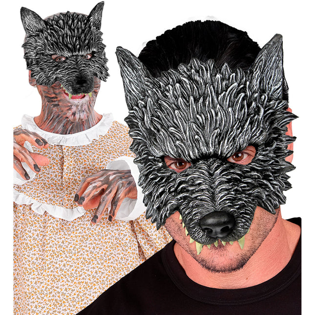 Maska na Halloween Szary Wilk