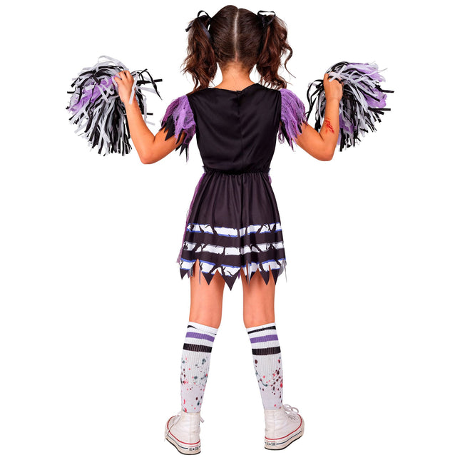 Strój na Halloween Dziewczyna Zombie Cheerleaderka 5 szt
