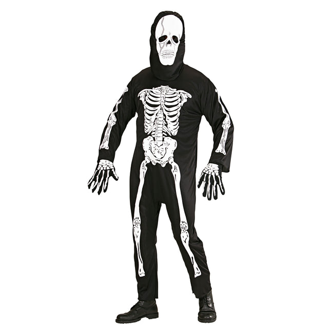 Kostium na Halloween Biały Czarny Męski Szkielet