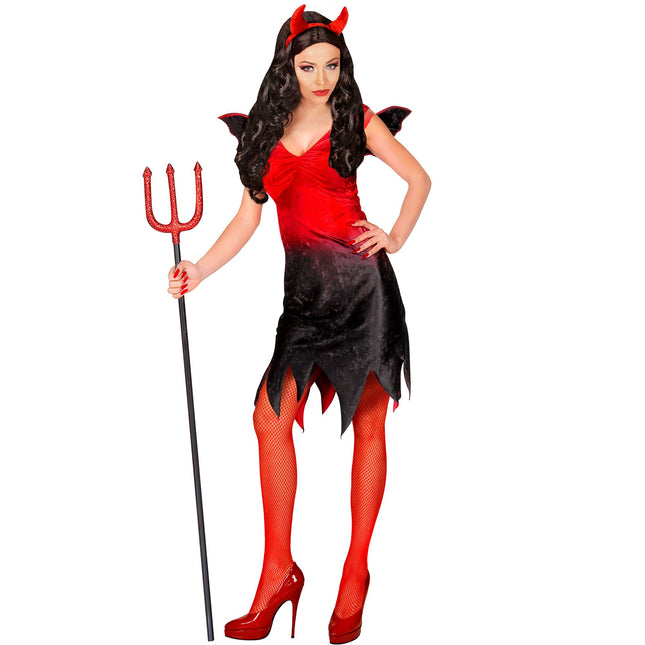 Sukienka na Halloween Czerwony Czarny Damski Seksowny Diabeł