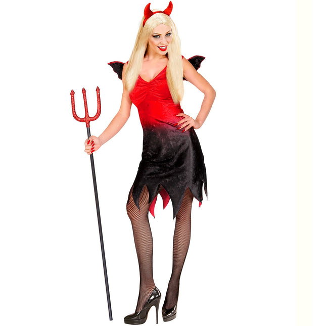 Sukienka na Halloween Czerwony Czarny Damski Seksowny Diabeł