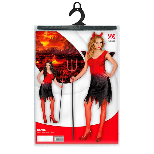 Sukienka na Halloween Czerwony Czarny Damski Seksowny Diabeł