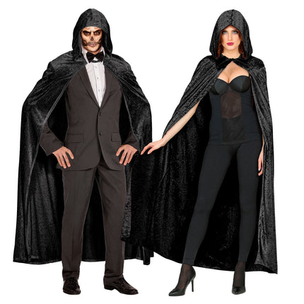 Peleryna na Halloween czarna 1,5 m